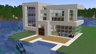 Minecraft - How to build a Fast Modern House
