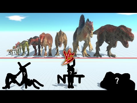 Carnivore Dinosaurs Vs Random Team Battle | ARBS - Animal Revolt Battle Simulator