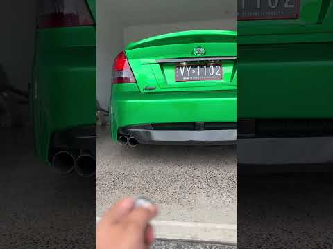 XFORCE Varex muffler on a cammed LS1 idle VY Clubsport