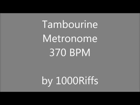 Tambourine Metronome 370 BPM - Beats Per Minute