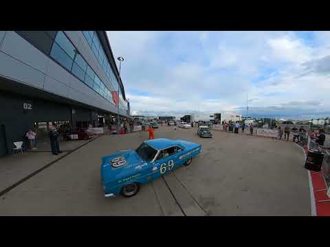 The Silverstone Classic Pre 66 Touring car formation
