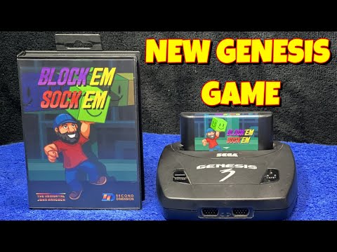 New Sega Genesis Puzzle Game Block'em Sock'em