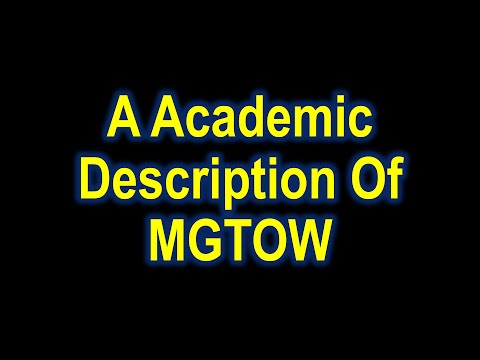 An Academic Description Of MGTOW