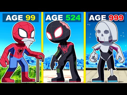 Surviving 999 Years as Spiderman Family In GTA 5!