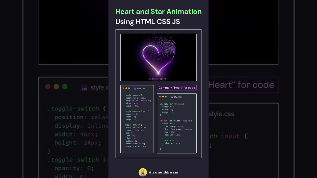 Heart Animation using HTML CSS JS | Animated Heart | CodeMinds