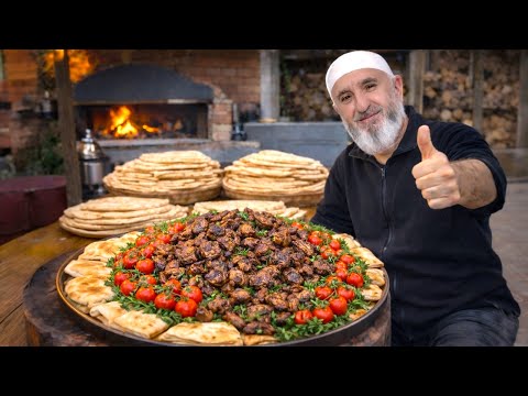 Wood Fire Cooking 🔥 Grilled Liver & Bread