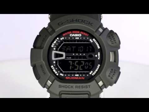 CASIO G-Shock Digital Quartz Green Resin Men's Watch - G-9000-3VDR