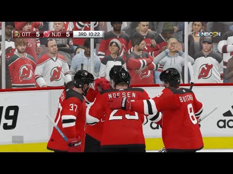 NHL 19 - Ottawa Senators Vs New Jersey Devils Gameplay - NHL Season Match Feb 21, 2019