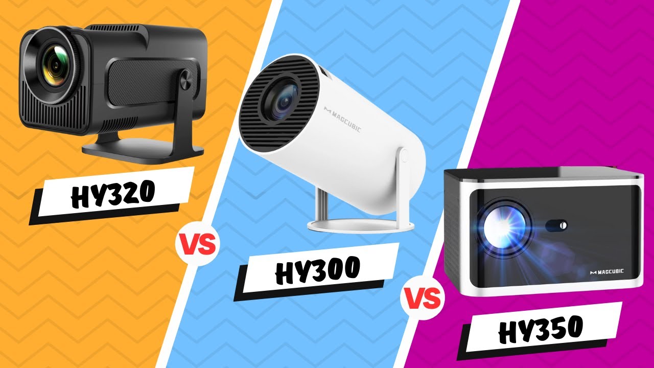 [ATUALIZADO] Qual o Melhor MINI PROJETOR Portátil 4K // Projetor MagCubic HY300 vs HY320 vs HY350
