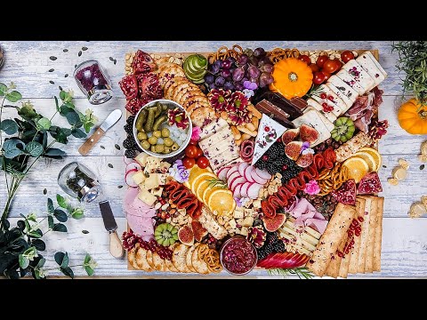 How to make a GRAZING PLATTER |  Ultimate Grazing Board for the Autumn Harvest | #charcuterieboard