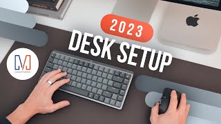 Logitech MX Mechanical Mini, MX Master 3S, Mac mini, Apple Studio Display: 2023 Desk Setup!