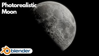 BLENDER TUTORIAL : How To Make a Photorealistic Moon in 5 Mins || Shiva's gaming zone