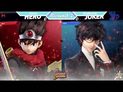 Savannah Slamma 76 ROUND 2 - Aesor (Hero) Vs. EightyKG (Joker) SSBU Tournament
