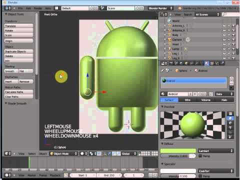Blender 2.6 tutorial: Modeling and Rigging
