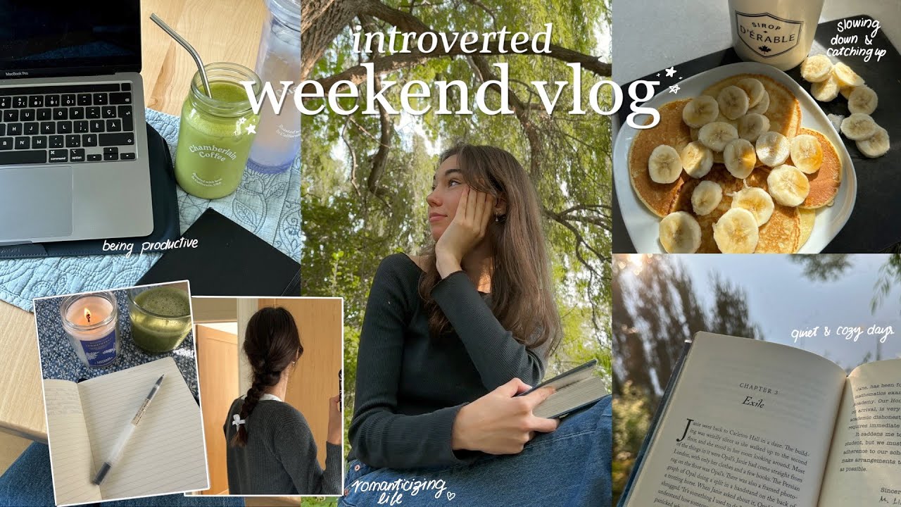 introverted weekend | productive study days & cozy fall activities