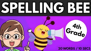 4th Grade Spelling Bee Challenge | 20 Words from Easy to Hard to Spell