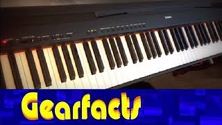 Video thumbnail for Yamaha P85 Electronic piano by Gearfacts