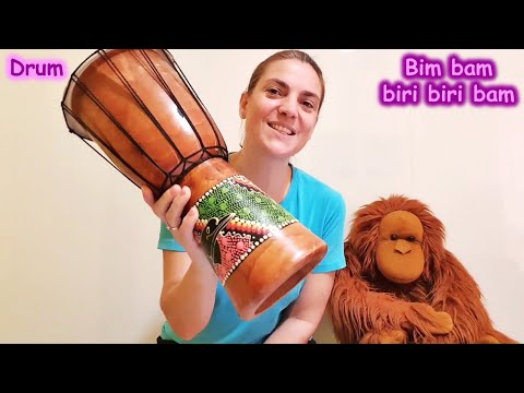 Bim bam biri biri bam - lullaby with drum | Nursery rhymes & kids songs with percussion
