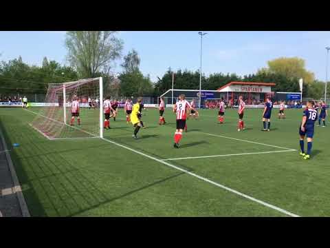 Beelden Spartanen - Zouaven 1-1