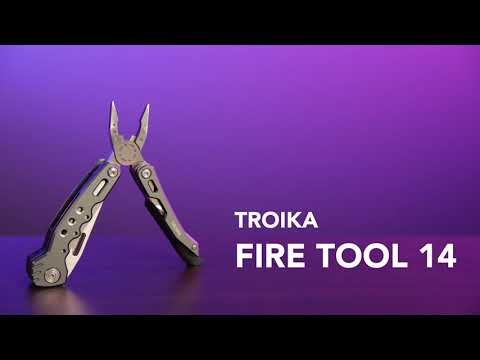 TROIKA Multi-tool "FIRE TOOL 14" - TOL45/GY
