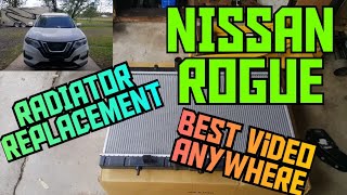 How to replace the radiator and radiator support on a 2014-2020 Nissan Rogue Best detailed video