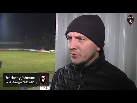 Salford City 0-1 Stourbridge - Anthony Johnson post-match interview 19.01.16