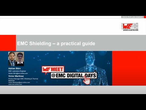 WE meet @ EMC Digital Days 2021: EMC Shielding – a practical guide