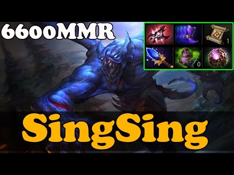 Dota 2 - SingSing 6600 MMR Plays Night Stalker - Ranked Match Gameplay