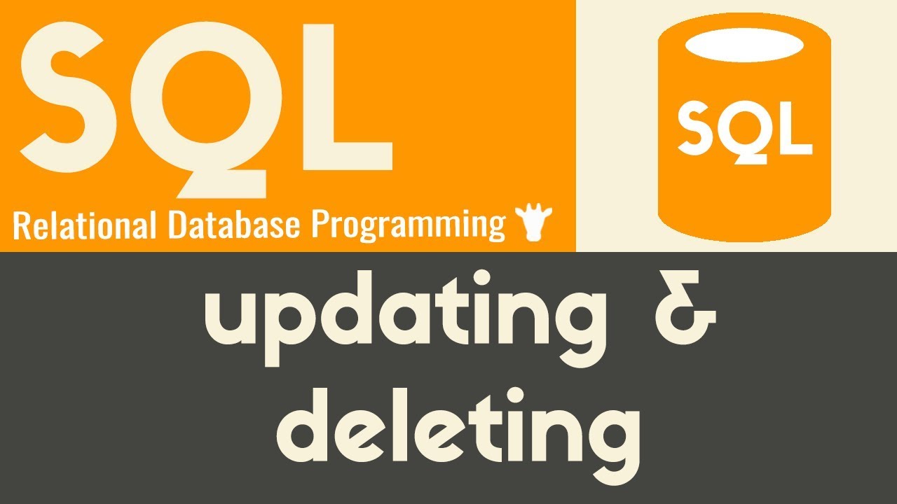 Update & Delete | SQL | Tutorial 9