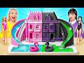 Barbie Vs Wednesday Doll House Makeover Cute Doll DIYs By 123 GO