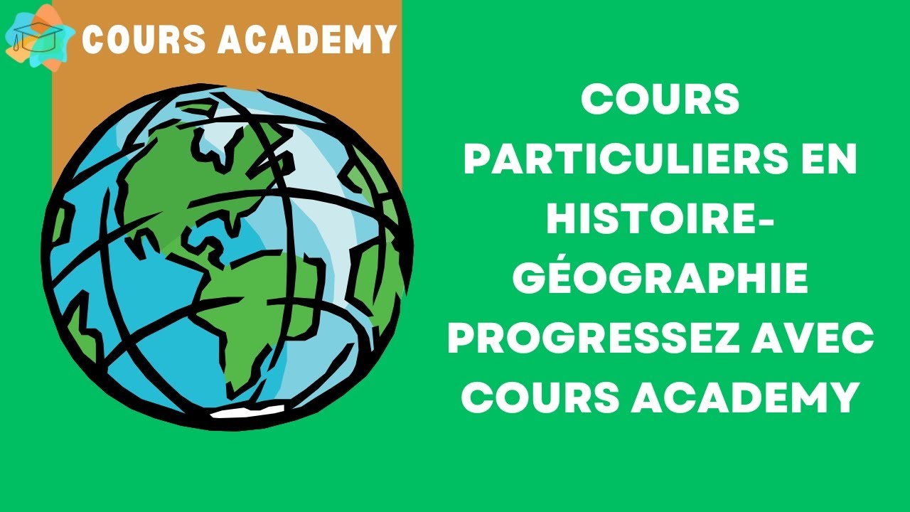 Cours de soutien en histoire-<span>géographie, du cp aux études supérieures</span>