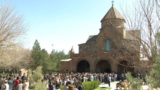 Ծաղկազարդի կիրակիով ավարտվեց քառասնորդաց պահքի շրջանը և սկսվեց Ավագ շաբաթը