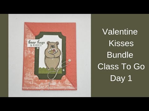 Stampin' Up! Valentine Kisses Bundle Class To Go Day 1-Diagonal Fun Fold