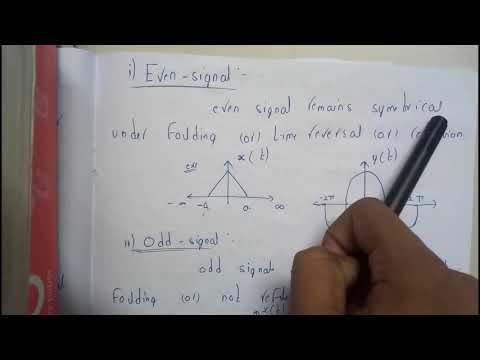 2 Even and odd signals ||SS ||SEM 4
