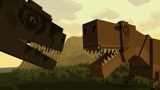 T-Rex vs Giganotosaurus (Jurassic World Dominion) Minecraft Animation