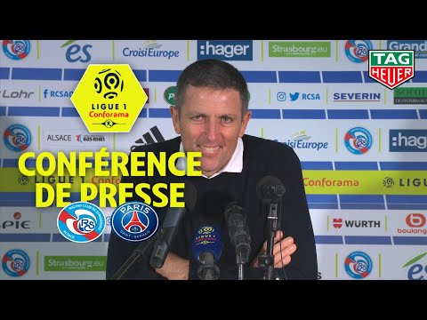 Conférence de presse RC Strasbourg Alsace - Paris Saint-Germain ( 1-1 )  / 2018-19