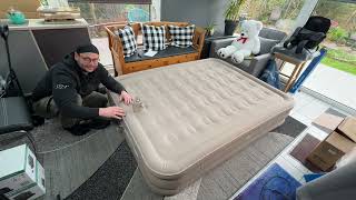 2 Personen Luftmatratze (Queen Size, Luxchoice) aufpumpen, Luft ablassen & verstauen Anleitung