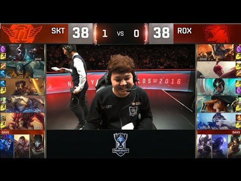 2016/10/22直播 - ROX vs SKT - 英雄聯盟2016世界大賽四強 (韓國ROX Tigers vs 韓國SK Telecom T1)