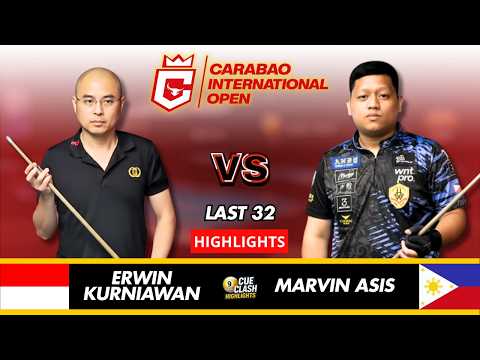 Erwin Kurniawan vs Marvin Asis | Last 32 | 2026 Carabao International Open Highlights