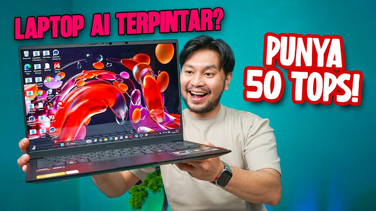 Laptop Tipis 1.2 Kg Performa 50 TOPS‼️ Review Asus Zenbook 14 OLED UM3406G