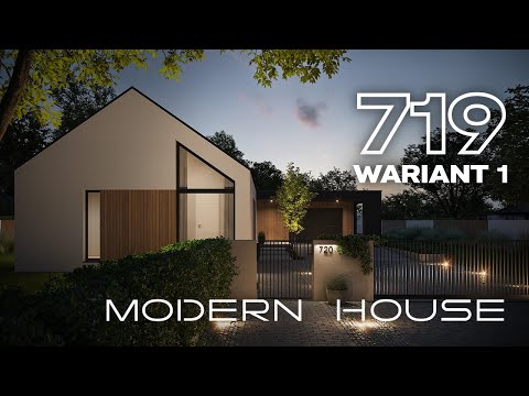 NewHouse719 w1 - projekt nowoczesnego domu od Modern House