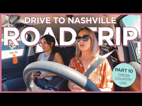 越野之旅第10天--驅車前往田納西州納什維爾。 (Cross Country Road Trip DAY 10 - Drive to Nashville, Tennessee)