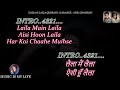 Laila O Laila ℚ𝕦𝕣𝕓𝕒𝕟𝕚 Karaoke With Scrolling Lyrics Eng हिंदी