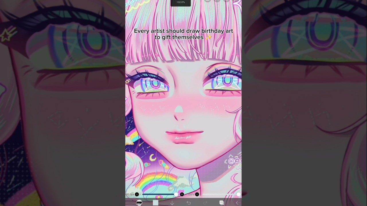 It's my birthday yesterday ✨ #animeart #art #digitalart #drawing #artist #イラスト #arte