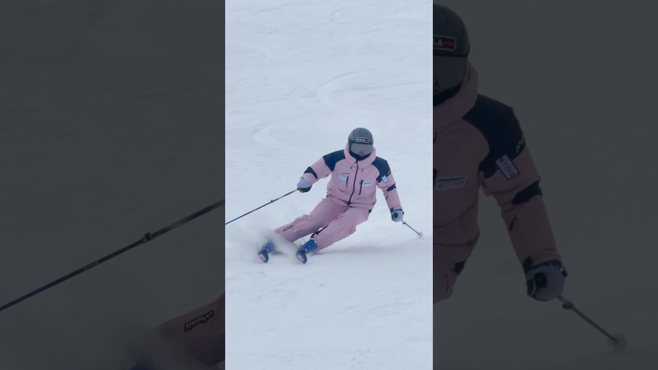 ショートカービングターンの秘訣はここにある！森田優香#shortturn #carving #ski #スキー