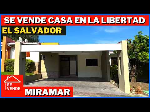 CASA EN VENTA DE UN NIVEL EN LA LIBERTAD EL SALVADOR