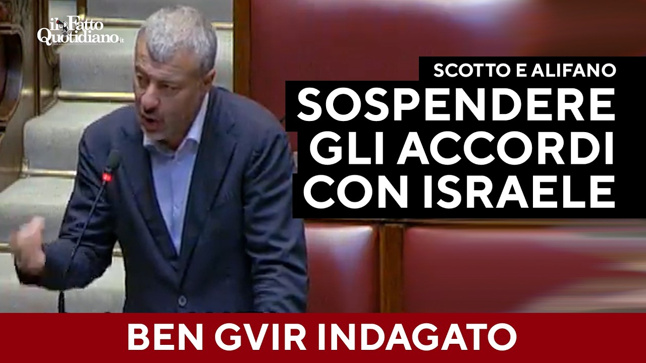 Ben Gvir indagato, Scotto e Alifano: "Ora sospendere gli accordi bilaterali"