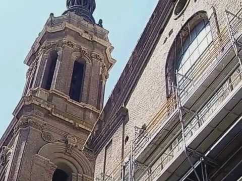 La Seo Cathedral facade  Saragossa Spain