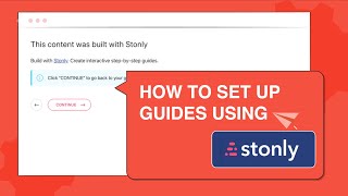 Stonly |  In-app guided tours for your SaaS | In-depth tutorial