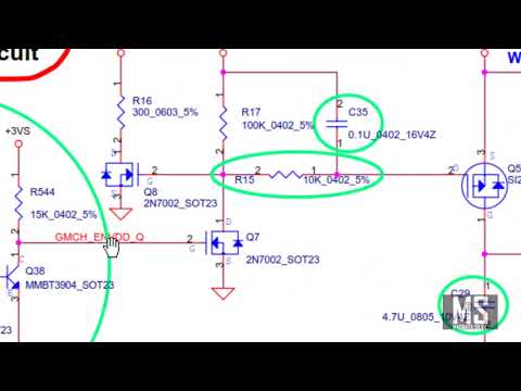 ANALISANDO CIRCUITO DE PLACA MÃE DE NOTEBOOK ATRAVÉS DO ESQUEMA - Dúvida de Aluno